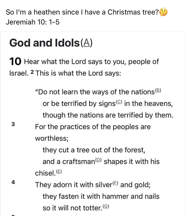 Christmas Trees, Pagans & Jeremiah Faith & Science Conversation The