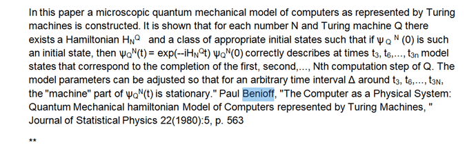computer described by quantum