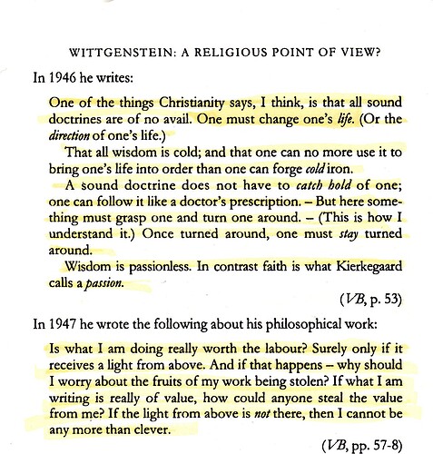 Wittgenstein on religion - Kierkegaard