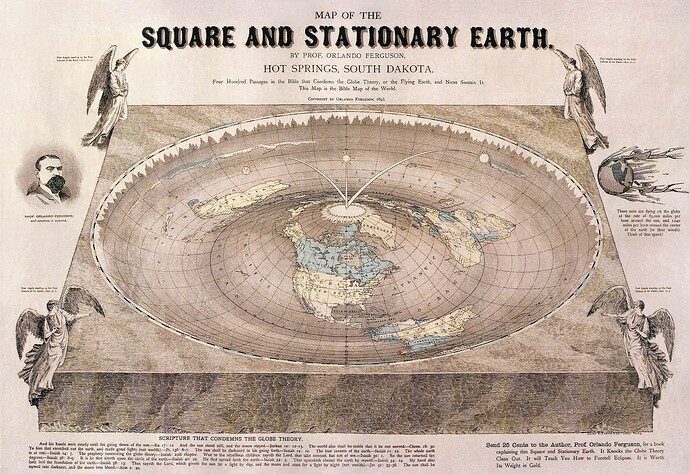 Orlando Ferguson Flat Earth Map