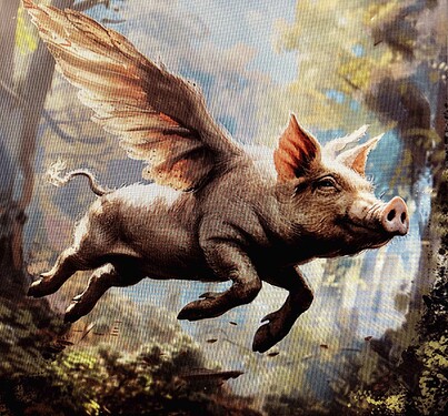 A Real Flying Pig